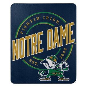 New Notre Dame Fighting Irish Fleece Throw Gift Blanket Football NCAA College
